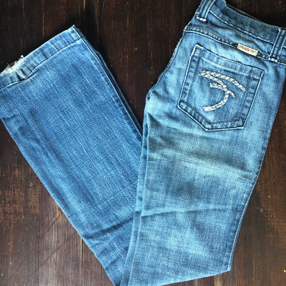 Frankie B. Low rise flare jeans